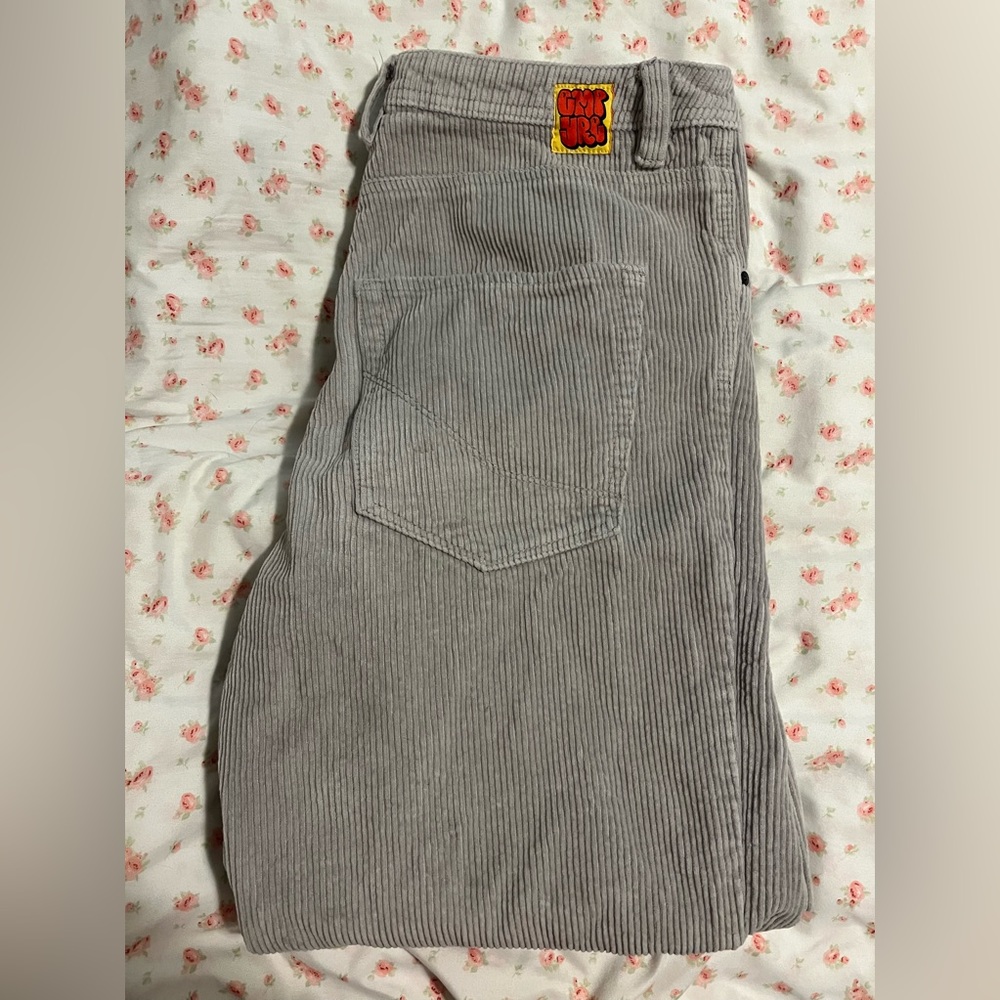 Grey Loose Fit Empyre Corduroy Pants
